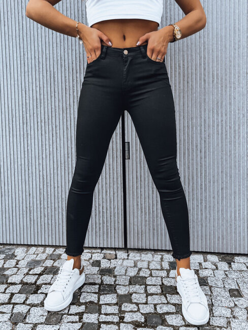 Damen Jeans mit hoher Taille HYSTEN Farbe Schwarz DSTREET UY1710