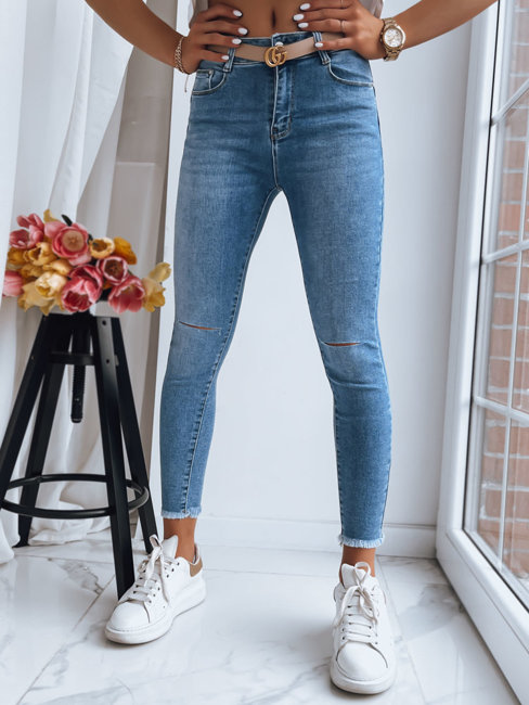 Damen Jeans mit hoher Taille LOOKING GOOD Farbe Blau DSTREET UY1388