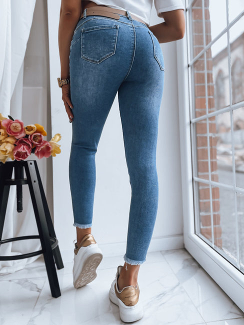 Damen Jeans mit hoher Taille LOOKING GOOD Farbe Blau DSTREET UY1388