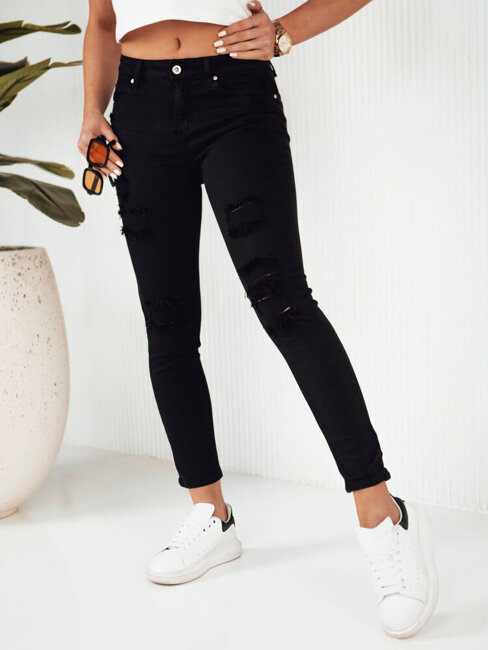 Damen Jeans mit hoher Taille MOLI Farbe Schwarz DSTREET UY1870