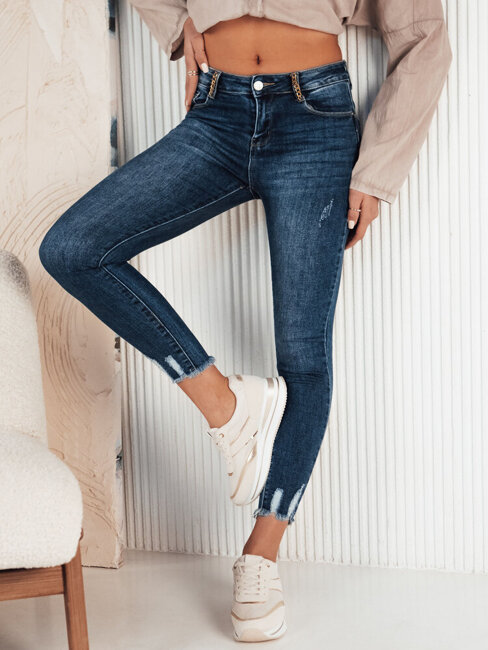 Damen Jeans mit hoher Taille NULES Farbe Blau DSTREET UY1908