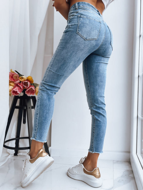 Damen Jeans mit hoher Taille STAY STYLE Farbe Blau DSTREET UY1394