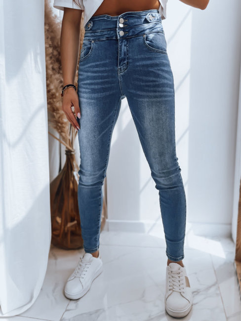 Damen Jeans mit hoher Taille TATI Farbe Dunkelblau DSTREET UY1448