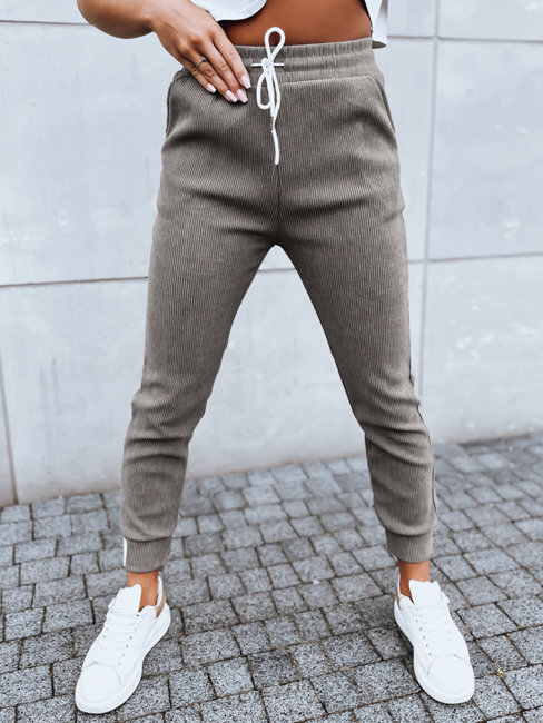 Damen Jogginghose LUNASLEEP Farbe Dunkelbeige DSTREET UY1652