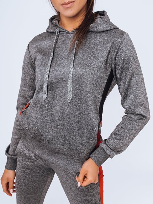 Damen Kapuzenpullover GIM Dunkelgrau Dstreet BY0948