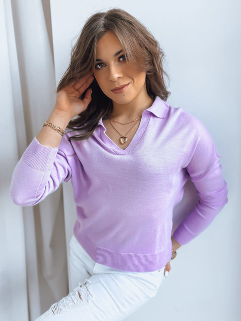 Damen Kurze Pullover ORBILLA Farbe Violett DSTREET MY1930