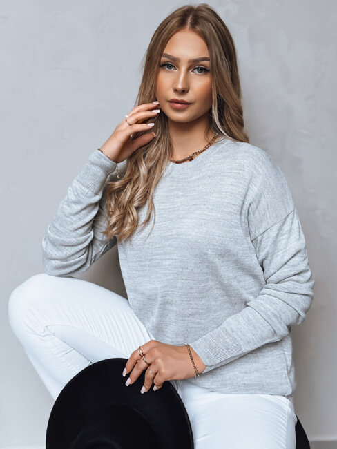 Damen Lange Pullover MOLLY Farbe Hellgrau DSTREET MY2153