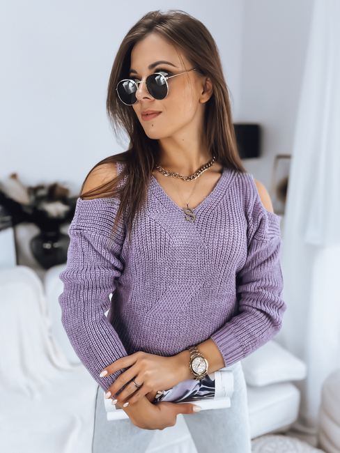 Damen Lange Pullover TURI Farbe Violett DSTREET MY1666