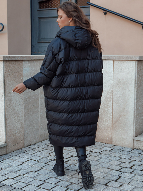 Damen Oversize Winterjacke mit Kapuze ANNIKA schwarz Dstreet TY4541