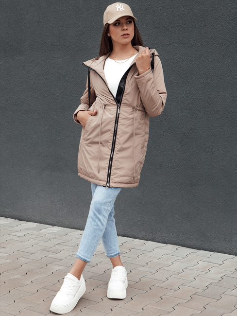 Damen Parka Jacke URBANJOY beige Dstreet TY4386