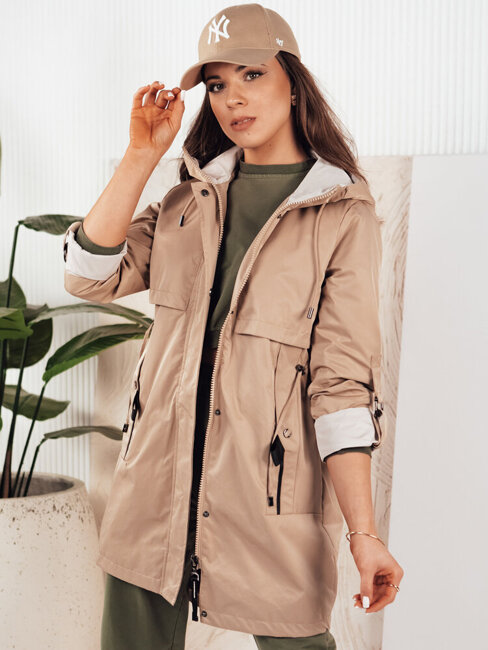 Damen Parka MEROY Farbe Beige DSTREET TY4288