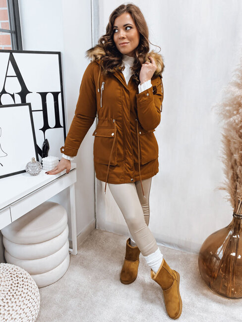 Damen Parka STELLA Camel Dstreet TY3182