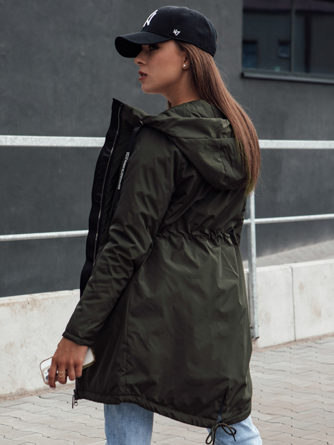 Damen Parka Übergangsjacke mit Kapuze VERCHA grün Dstreet TY4403