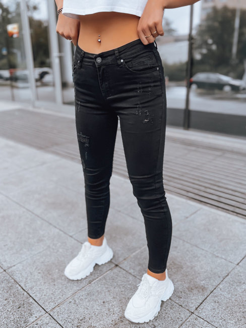 Damen Röhrenjeans INTENSI Farbe Schwarz DSTREET UY1595