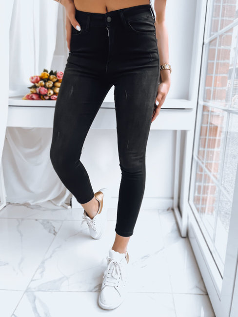 Damen Skinny Jeans ADELAIDA Farbe Schwarz DSTREET UY1403