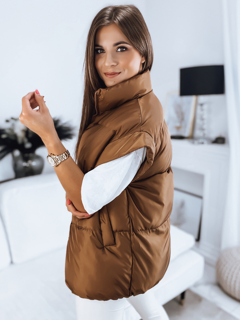 Damen Steppweste NIMIA Camel Dstreet TY3249