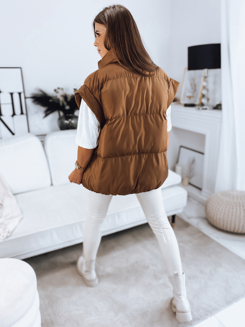 Damen Steppweste NIMIA Camel Dstreet TY3249