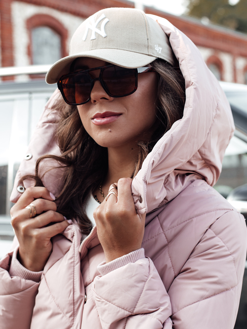 Damen Steppwinterjacke COZYLUX mit Kapuze rosa Dstreet TY4558