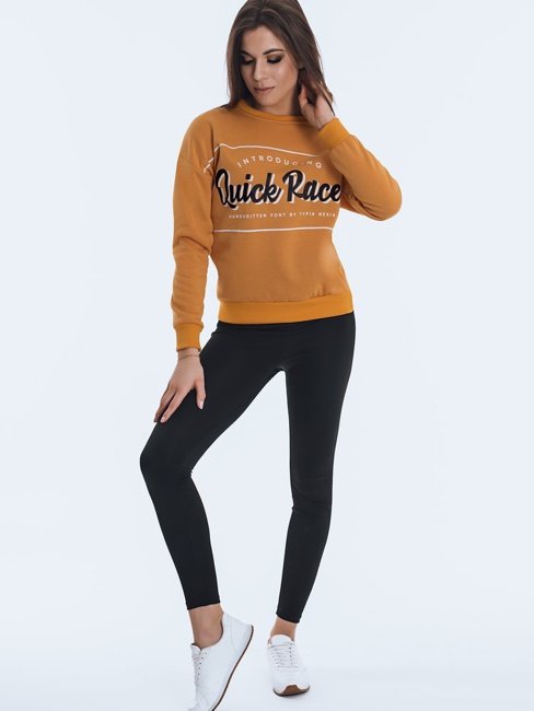 Damen Sweatshirt RACE Gelb Dstreet BY0827