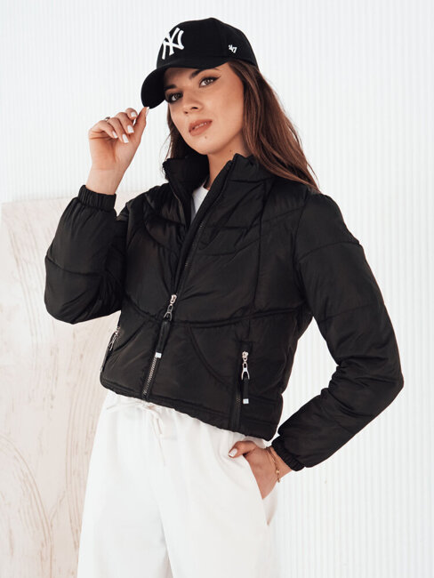 Damen Übergangsjacke SALECA Farbe Schwarz DSTREET TY4250