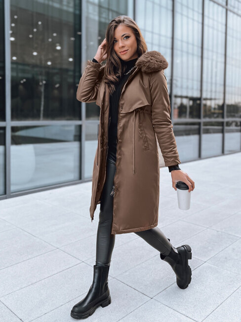 Damen Winter Parka Jacke LUSTER coffee Dstreet TY3956