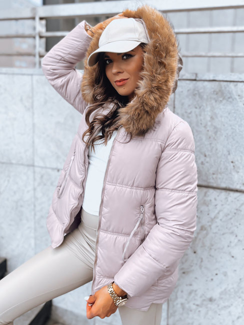 Damen Winterjacke AMBER DAWN Farbe Beige DSTREET TY3809