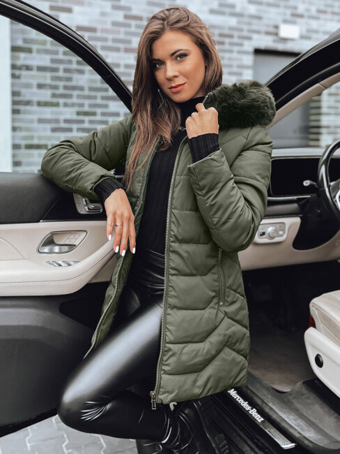 Damen Winterjacke CAPELLA Farbe Grün DSTREET TY4021