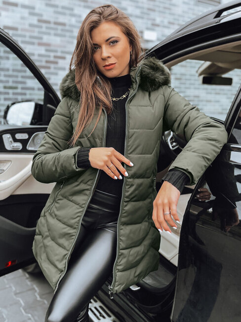 Damen Winterjacke CAPELLA Farbe Grün DSTREET TY4021