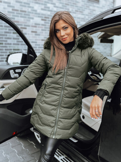 Damen Winterjacke CAPELLA Farbe Grün DSTREET TY4021