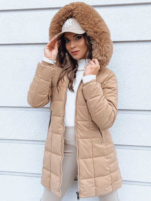 Damen Winterjacke LELISIA Farbe Beige DSTREET TY4023