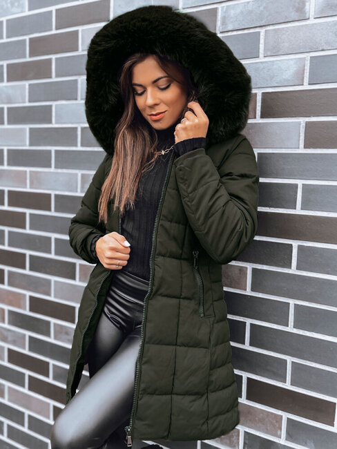 Damen Winterjacke LELISIA Farbe Grün DSTREET TY4029