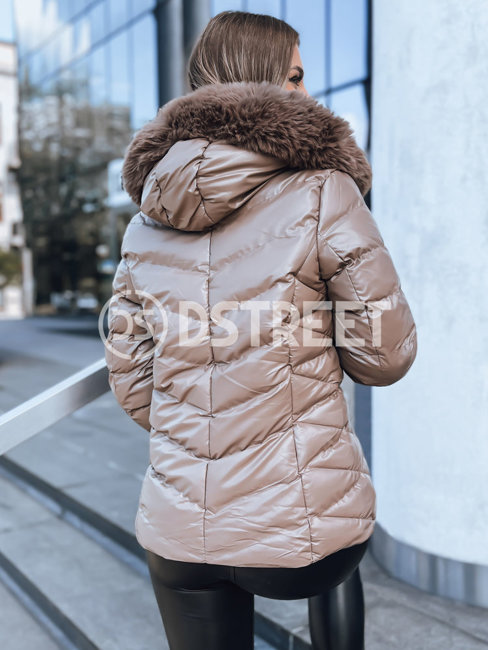 Damen Winterjacke MIRIAL Farbe Dunkelbeige DSTREET TY3771