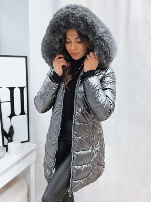 Damen Winterjacke SHINE Farbe Grau DSTREET TY4053