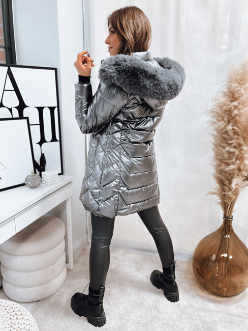 Damen Winterjacke SHINE Farbe Grau DSTREET TY4053