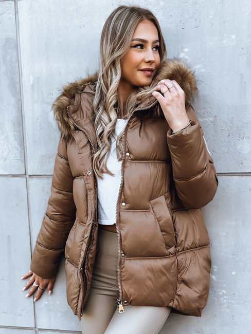 Damen Winterjacke WESTEROS Farbe Camel DSTREET TY3863