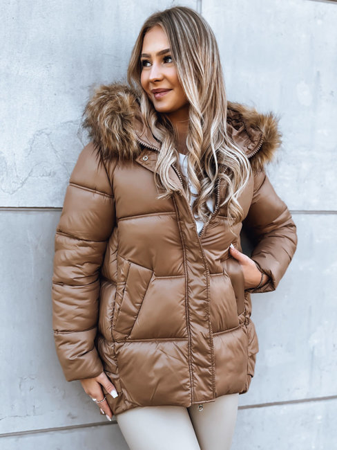 Damen Winterjacke WESTEROS Farbe Camel DSTREET TY3863