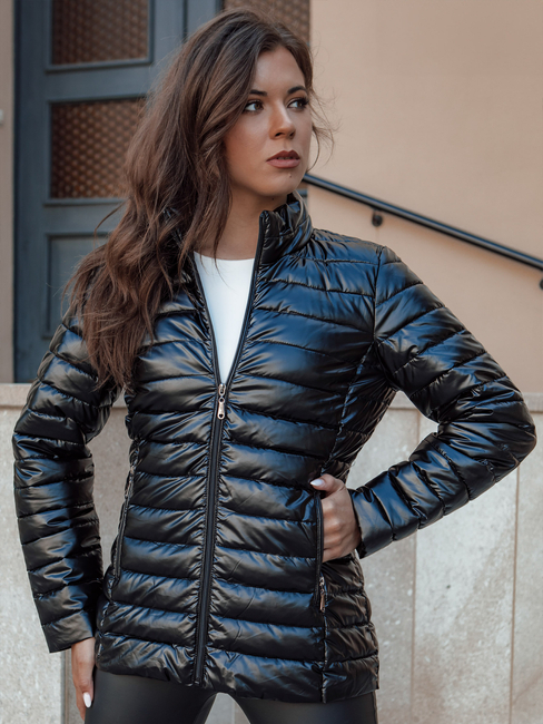 Gesteppte Damen-Übergangsjacke mit Stehkragen BUSY BEE schwarz Dstreet TY4538