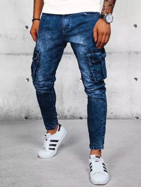 Herren Cargohosen Farbe Blau DSTREET UX3938