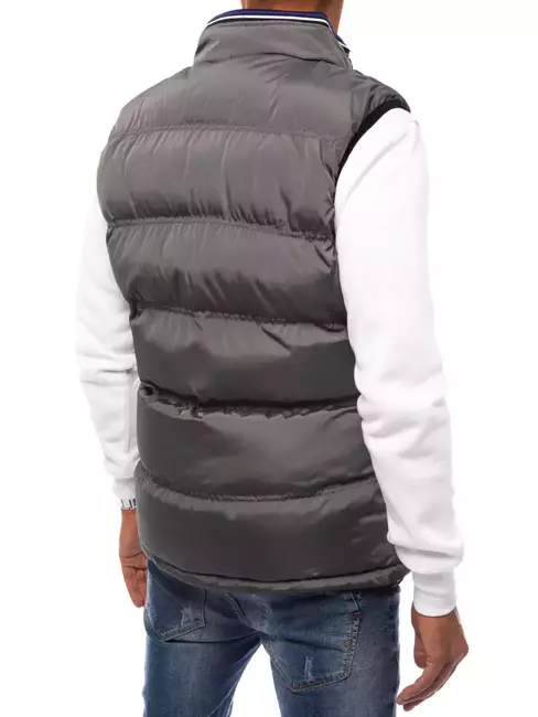 Herren Gesteppt Wendeweste Grau Dstreet TX4087