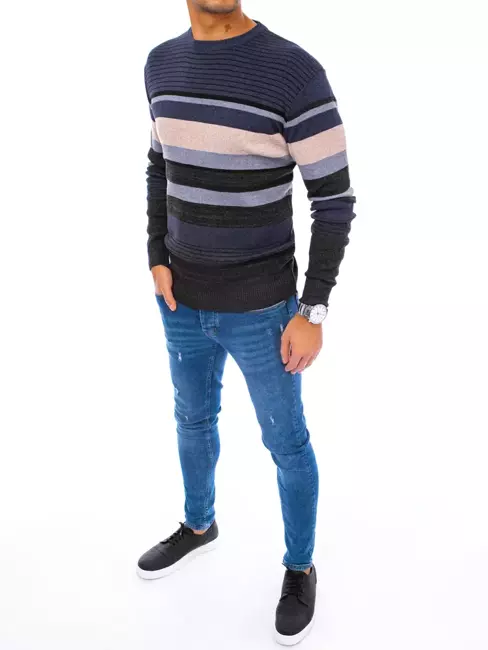 Herren Gestreifte Pullover Farbe Mehrfarbe DSTREET WX2078