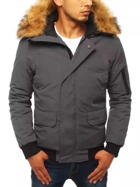 Herren Jacke Dunkelgrau Dstreet TX3942