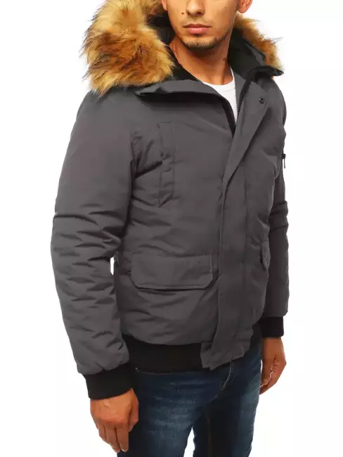 Herren Jacke Dunkelgrau Dstreet TX3942