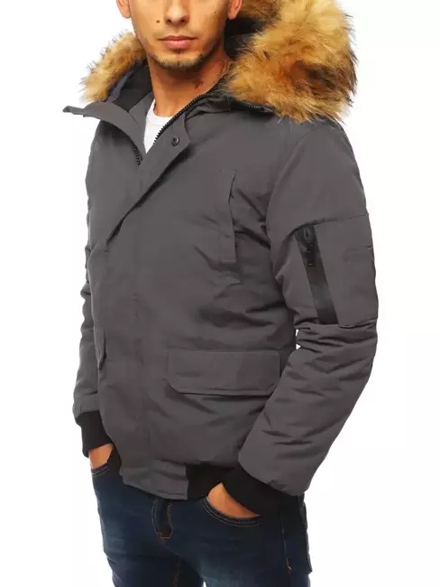 Herren Jacke Dunkelgrau Dstreet TX3942