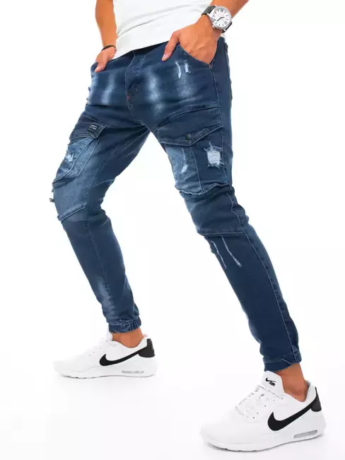 Herren Jeans Cargohose Blau Dstreet UX3271