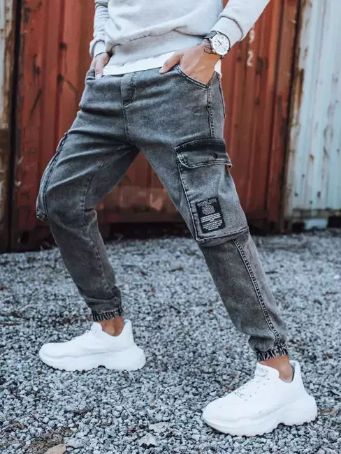 Herren Jeans Jogger Hose Dunkelgrau Dstreet UX3311