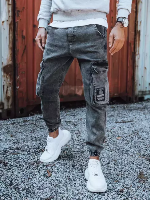 Herren Jeans Jogger Hose Dunkelgrau Dstreet UX3311