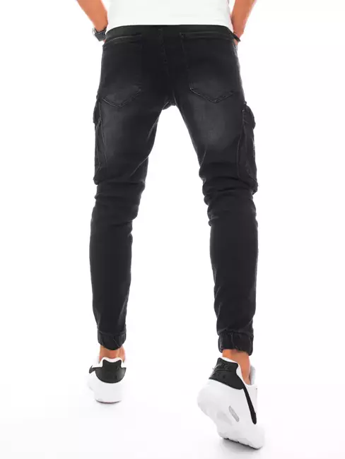 Herren Jeans Joggerhose Schwarz Dstreet UX3256