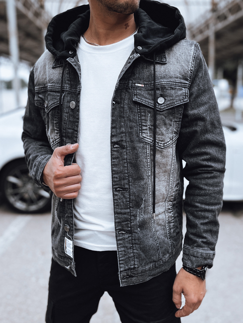 Herren Jeansjacke schwarz Dstreet TX4724