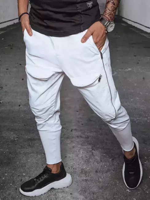 Herren Jogger Hose Weiß Dstreet UX3664