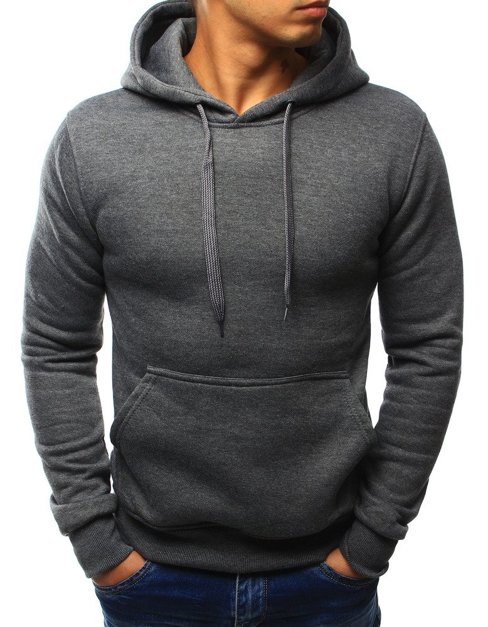 Herren Kapuzenpullover Anthrazit BX2085